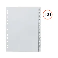 Разделител 1-31 PP сив