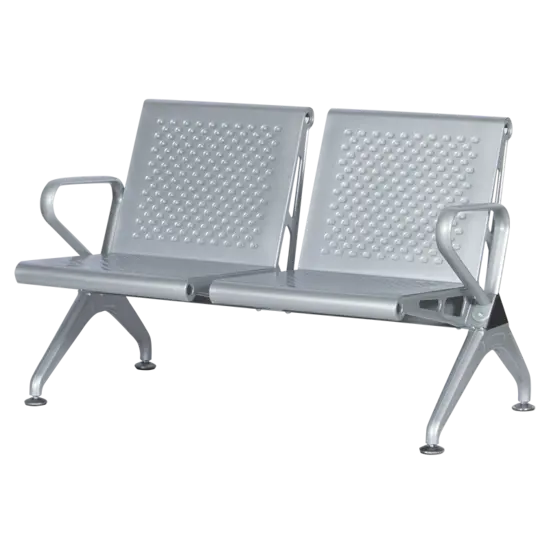 Посетителска пейка BTL 31 - двуместна, сива