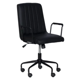 Работен стол ПЛАМЕН- сниман отстрани, еко кожа