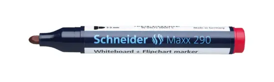 Маркер за бяла дъска и флипчарт Maxx 290 червен хоризонтален без капачка