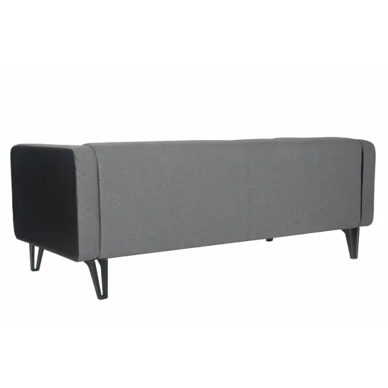 Диван триместен КОНУШ RBN 03 - сниман отрстани в гръб, сива дамаска