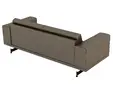 Диван триместен МАРКЕЛИ TRY 03 - сниман отзад, кафяв цвят
