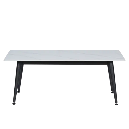 Холна маса РАДИА- бял плот, черни крака