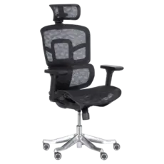 Директорски стол ДИЯН- снимка отпред, черен цвят